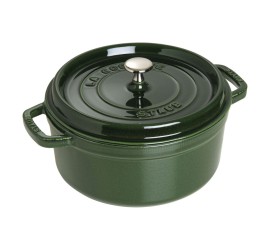 Liatinový hrniec Staub 24 cm, bazalka